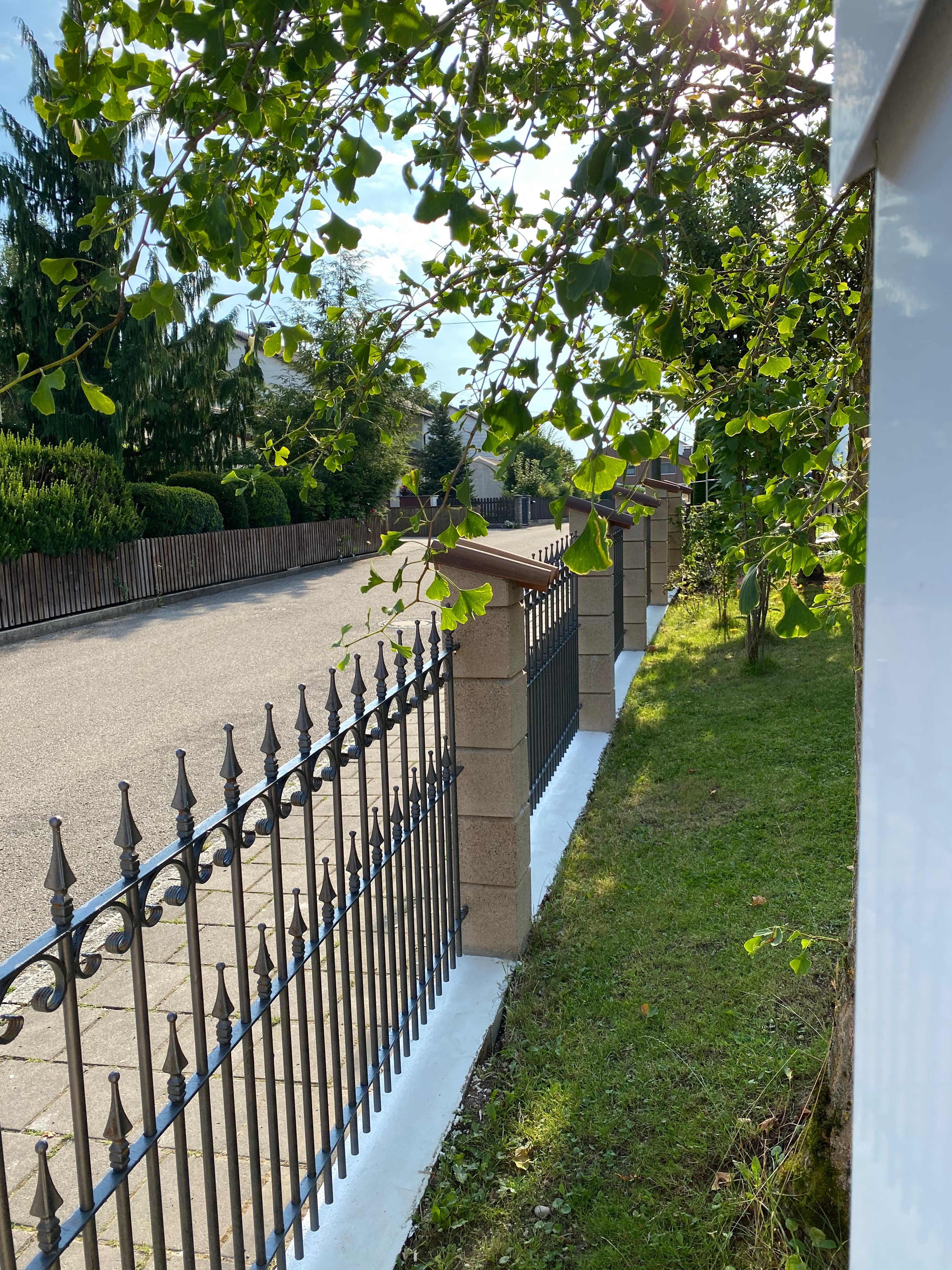 Zaun Lucca an Grundstuecksgrenze | pulverbeschichtet anthrazit