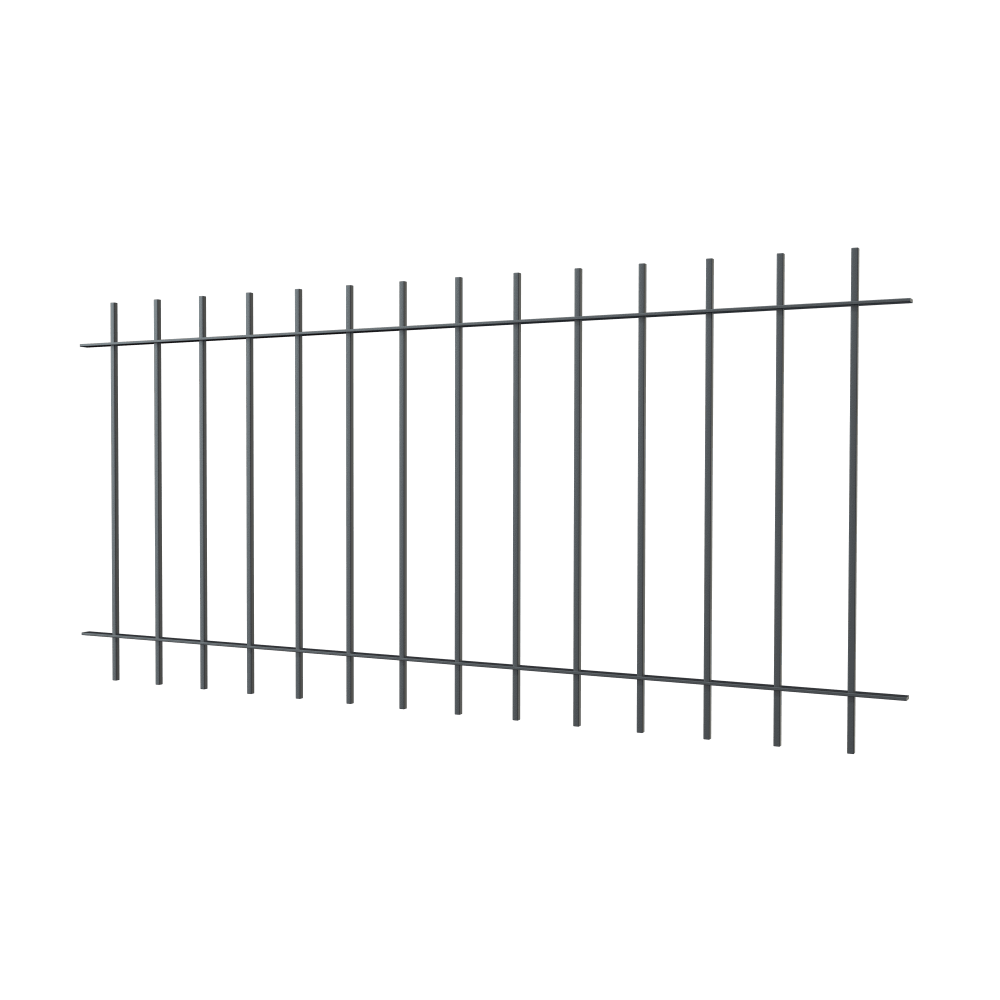 Zaun Padua | pulverbeschichtet anthrazit Zaun Padua | pulverbeschichtet anthrazit