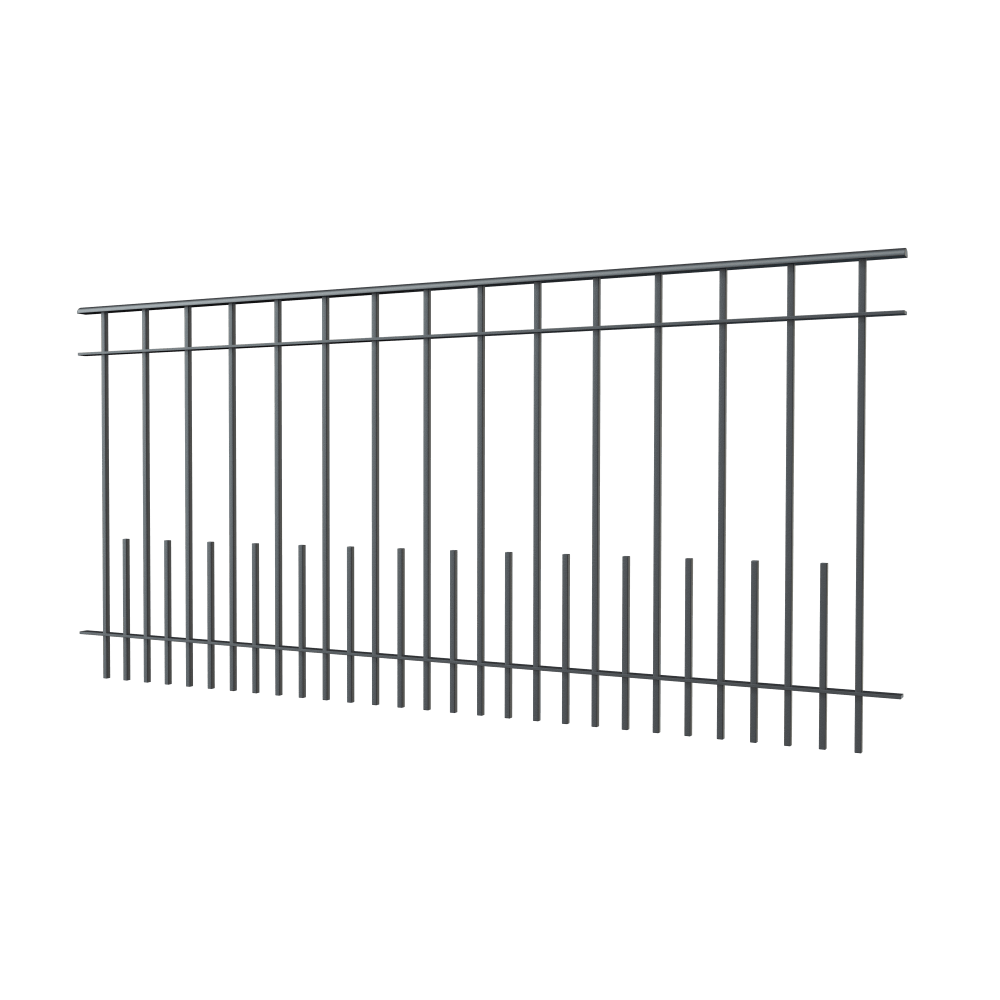 Geländer Perugia als 3D-Modell | Pulverbeschichtet anthrazit Geländer Perugia als 3D-Modell | Pulverbeschichtet anthrazit