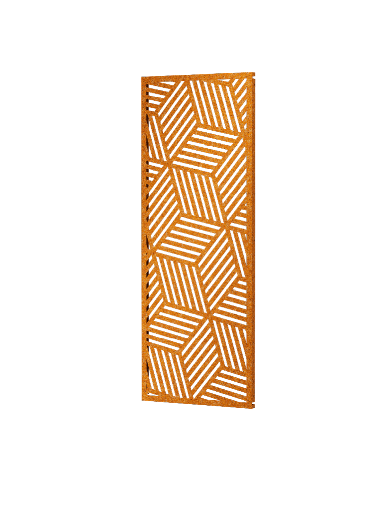 Metallsichtschutz Reno Modell | Cortenstahl Metallsichtschutz Reno Modell | Cortenstahl