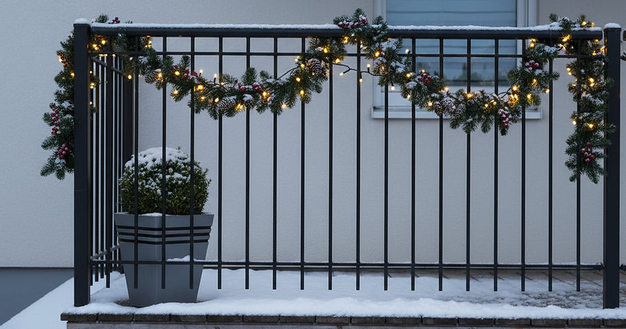 Decorazioni natalizie festive per recinzioni e garde-corps: Come decorare la tua casa con stile e resistenza agli agenti atmosferici