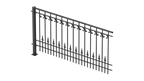 Geländer Lucca als 3D-Modell | Pulverbeschichtet anthrazit