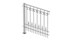 Geländer Lucca als 3D-Modell | Feuerverzinkt