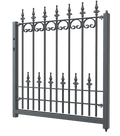 Gartentor Lucca als 3D Modell | Pulverbeschichtet Anthrazit