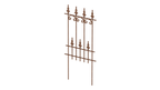 Steckzaun Lucca in unbeschichtet als 3D-Modell