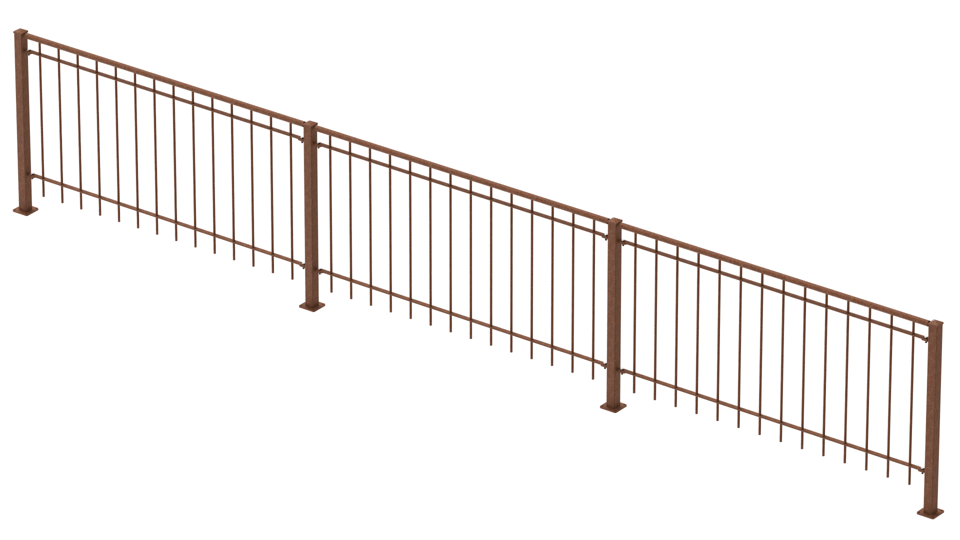 Geländer Ancona als 3D-Modell | Unbeschichtet