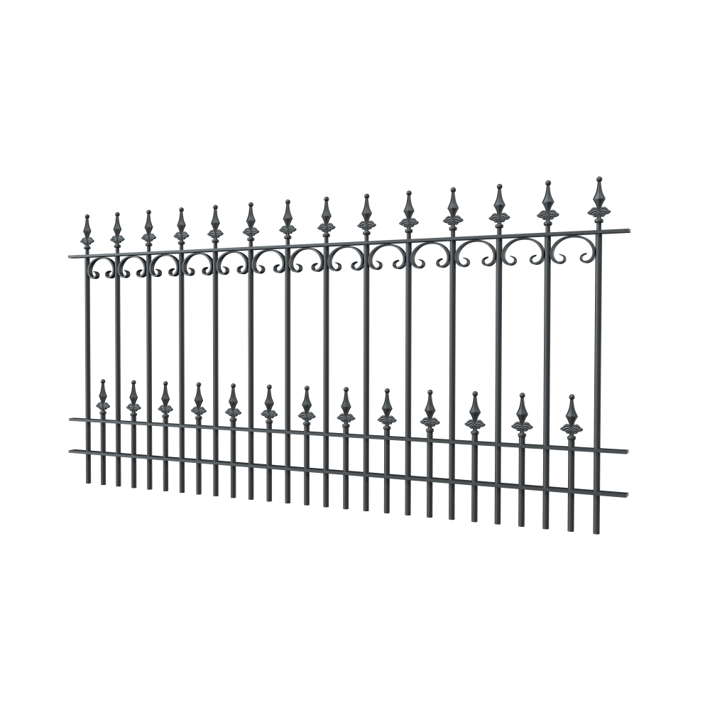 Zaun Lucca | Pulverbeschichtet RAL 7016 Anthrazitgrau