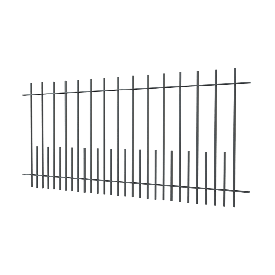Zaun Perugia | Pulverbeschichtet RAL 7016 Anthrazitgrau