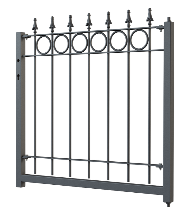 Gartentor Belluno 3D Modell | Pulverbeschichtet Anthrazit