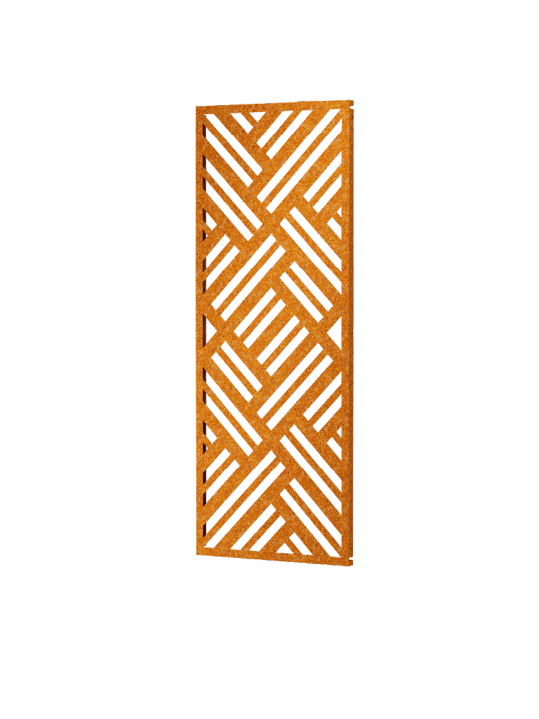 Privacy per giardino, in metallo, 1 mm, ruggine (032096: larghezza 50 x altezza 125 cm Privacy per giardino, in metallo, 1 mm, ruggine (032096: larghezza 50 x altezza 125 cm